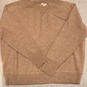 J Crew Brown Cashmere Sweater — SIZE XS